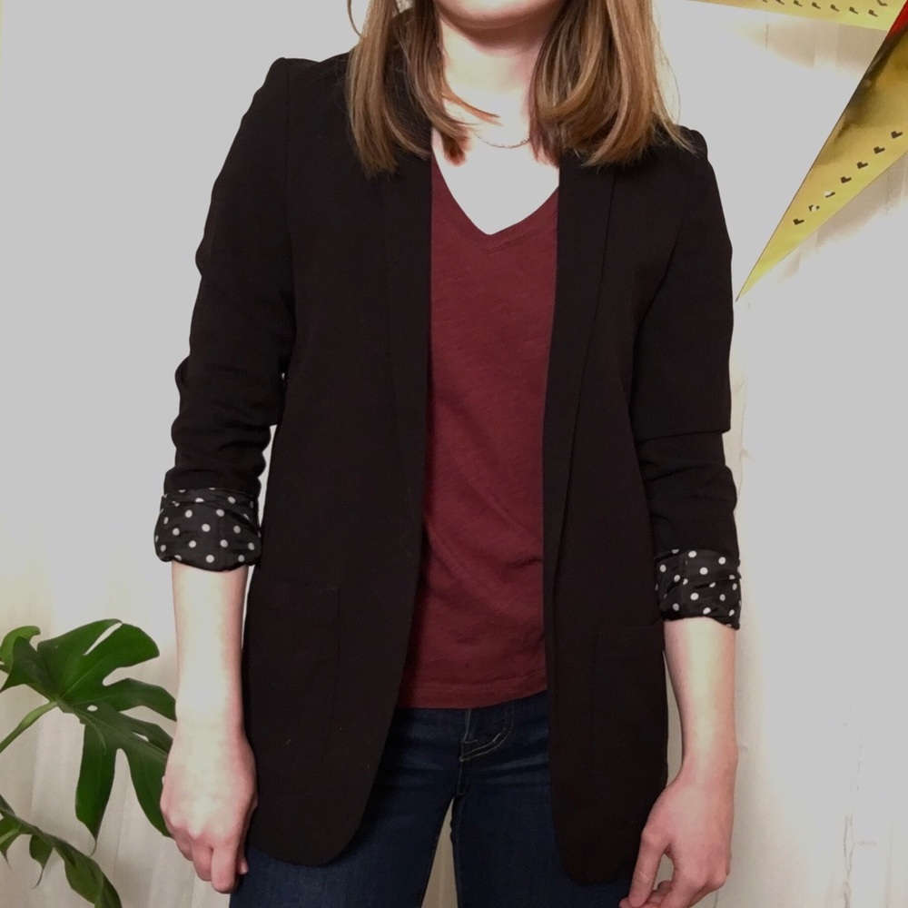 Bethany Mota Black Boyfriend fit blazer